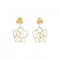 【新品】K18YG ローズ ピアス