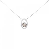 750WG/750BG/K18WG ダイヤモンド ネックレス 0.145CT