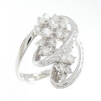 K18WG ダイヤモンド リング 1.38CT