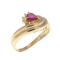 K18YG ルビー リング
