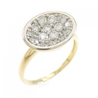 K18YG/K18WG ダイヤモンド リング 0.70CT