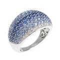 K18YG パヴェ サファイヤ リング 3.20CT