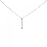 K18WG ダイヤモンド ネックレス 0.10CT