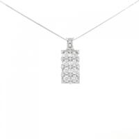 K18WG ダイヤモンド ネックレス 0.70CT