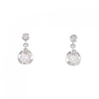 K18WG ダイヤモンド ピアス 0.226CT