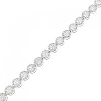 K18WG ダイヤモンド ブレスレット 3.04CT