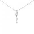 PT スリーストーン ダイヤモンド ネックレス 0.30CT