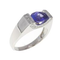 PT タンザナイト リング 0.94CT