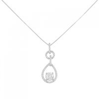 プラチナ ダイヤモンド ネックレス 0.545CT D VVS2 GOOD