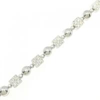 750WG ダイヤモンド ブレスレット 0.83CT