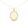 K18YG/750YG ルチルクオーツ ネックレス 25.60CT