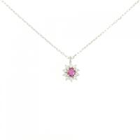 PT ルビー ネックレス 0.22CT