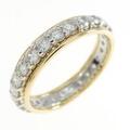K18YG/PT フルエタニティ ダイヤモンド リング 1.12CT