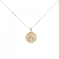 K18YG イニシャルR ダイヤモンド ネックレス 0.02CT