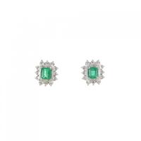 PT エメラルド ピアス 0.36CT