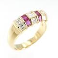 K18YG ルビー リング 0.45CT