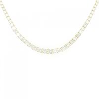 【リメイク】K18YG ダイヤモンド ネックレス 10.00CT