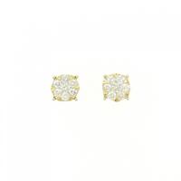 K18YG ダイヤモンド ピアス 0.70CT