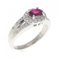 PT ルビー リング 0.434CT