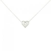 K18WG ハート ダイヤモンド ネックレス 0.45CT