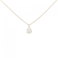 【リメイク】K18YG ダイヤモンド ネックレス 0.331CT F SI2 ペアシェイプ