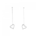 セイレーン アズーロ ハート ダイヤモンド ピアス 0.32CT