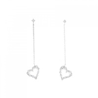 セイレーン アズーロ ハート ダイヤモンド ピアス 0.32CT