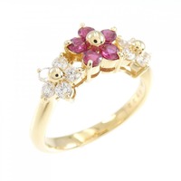 ミキモト フラワー ルビーリング 0.32CT
