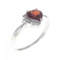 PT ハート ガーネット リング