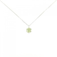 K18WG グリーンガーネット ネックレス 0.30CT