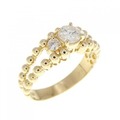 K18YG ダイヤモンド リング 0.35CT