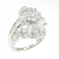 PT フラワー ダイヤモンド リング 1.19CT