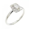 K18WG ダイヤモンド リング 0.50CT
