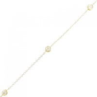 K18YG ダイヤモンド ブレスレット 0.23CT