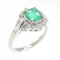 PT エメラルド リング 0.60CT