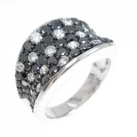 K18WG/K18BG ダイヤモンド リング 2.30CT