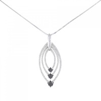 K18WG ダイヤモンド ネックレス 1.20CT