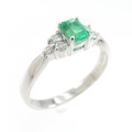 PT エメラルド リング 0.33CT
