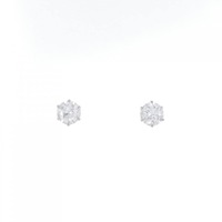 PT ダイヤモンド ピアス 0.304CT 0.305CT F SI1-2 VG