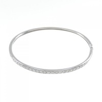 K18WG ダイヤモンド バングル 1.32CT