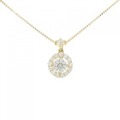 K18YG ダイヤモンド ネックレス 0.308CT H SI2 VG