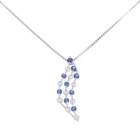 PT サファイヤ ネックレス 0.61CT