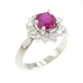 PT ルビー リング 0.84CT