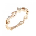 クミキョク ハート ダイヤモンド リング 0.04CT