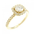 【リメイク】K18YG ダイヤモンド リング 0.534CT H SI2 Good