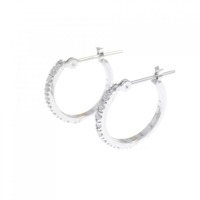 K14WG ダイヤモンド ピアス 0.2CT
