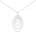 K18WG ダイヤモンド ネックレス 1.35CT
