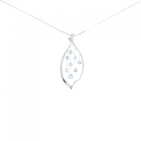 K18WG トルマリン ネックレス 0.30CT