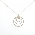 K18YG/K18WG ダイヤモンド ネックレス 0.09CT
