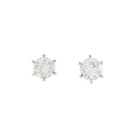 【リメイク】PT/ST ダイヤモンド ピアス 0.648CT G I1 GOOD-FAIR
